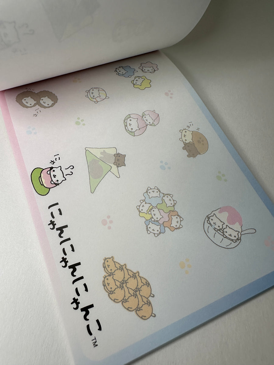 San-x Nyan Nyan Nyanko Large Memo Pad – kawaiipaperdream