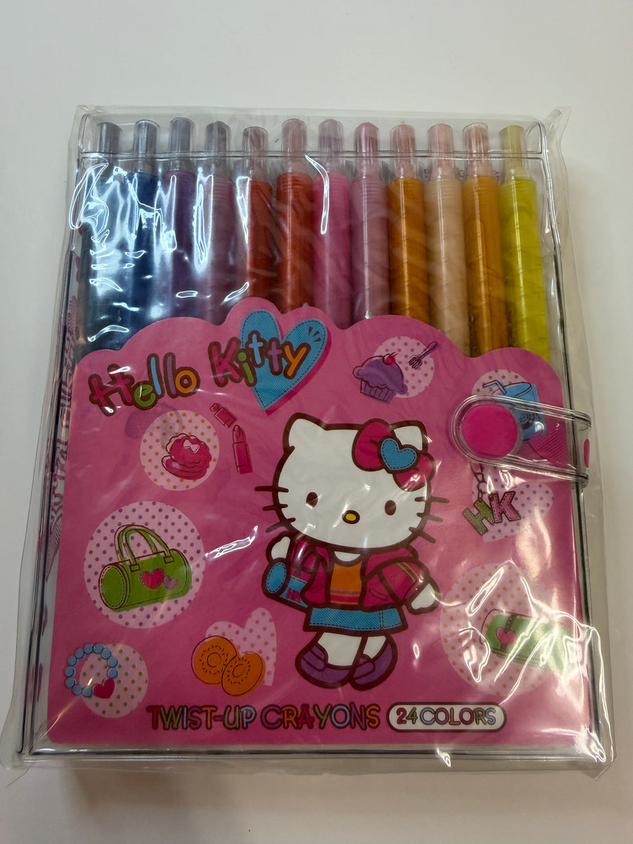 Sanrio 2006 Vintage Hello Kitty Rare Twist-Up Crayons