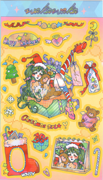 Christmas Girl Sticker Sheet