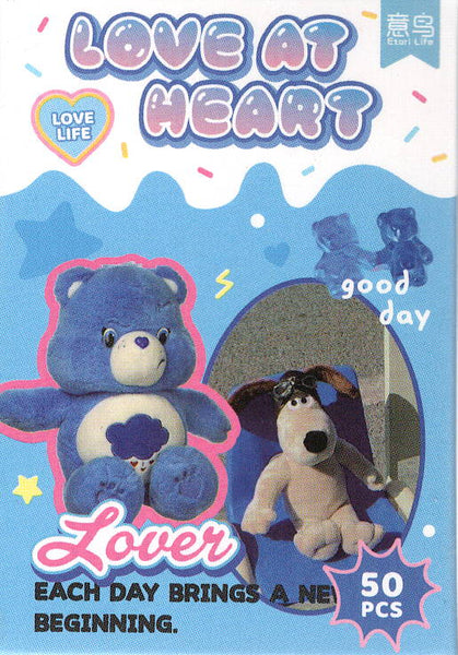 Love At Heart Blue Care Bear Gromit Sticker Sack