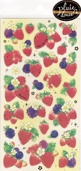 Mind Wave Rare Pluie Douce Gentle Rain Berries Sticker Sheet