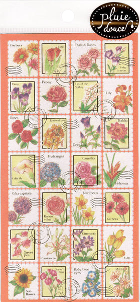 Mind Wave Rare Pluie Douce Gentle Rain Flowers Sticker Sheet