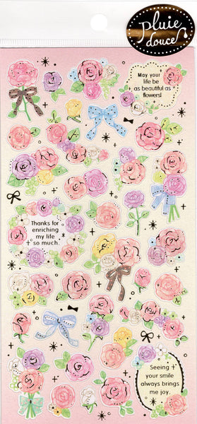 Mind Wave Rare Pluie Douce Gentle Rain Roses Sticker Sheet