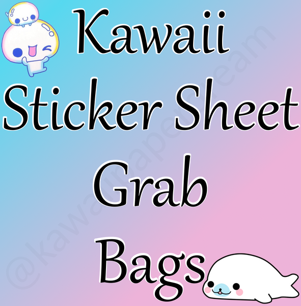 Kawaii Sticker Sheet Grab Bag
