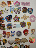 Loose 50Pc Kawaii VINTAGE Sticker Flake Grab Bag