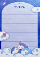 Kamio Goodnight Moffy Yuttari Life Penguin Mini Memo Pad