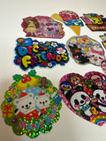 Loose 10Pc Kawaii Sticker Flake Grab Bag - Themed - Vintage - Jumbo Stickers