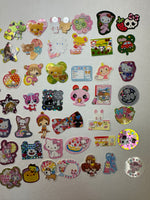 Loose 50Pc Kawaii VINTAGE Sticker Flake Grab Bag