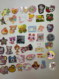 Loose 50Pc Kawaii VINTAGE Sticker Flake Grab Bag