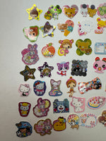Loose 50Pc Kawaii VINTAGE Sticker Flake Grab Bag