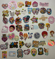 Loose 50Pc Kawaii VINTAGE Sticker Flake Grab Bag