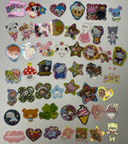 Loose 50Pc Kawaii VINTAGE Sticker Flake Grab Bag