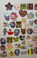 Loose 50Pc Kawaii VINTAGE Sticker Flake Grab Bag