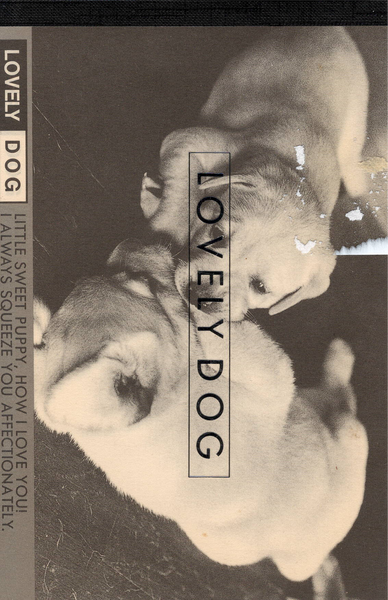 Vintage Lovely Dog Rare Large Memo Pad