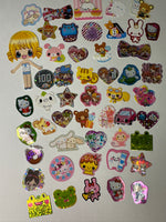 Loose 50Pc Kawaii VINTAGE Sticker Flake Grab Bag