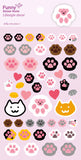 Jelly Cat Paws Puffy Sticker Sheet