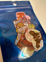 Loose 10Pc Kawaii Sticker Flake Grab Bag - Themed - Vintage - Medium Stickers