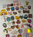 Loose 50Pc Kawaii VINTAGE Sticker Flake Grab Bag