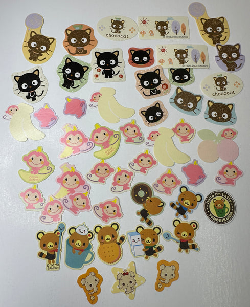 Loose 50Pc Kawaii Sticker Flake Grab Bag - Themed - Vintage - Sanrio