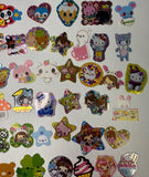 Loose 50Pc Kawaii VINTAGE Sticker Flake Grab Bag