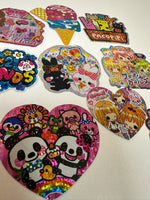 Loose 10Pc Kawaii Sticker Flake Grab Bag - Themed - Vintage - Jumbo Stickers