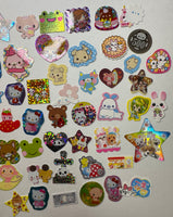 Loose 50Pc Kawaii VINTAGE Sticker Flake Grab Bag