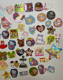 Loose 50Pc Kawaii VINTAGE Sticker Flake Grab Bag