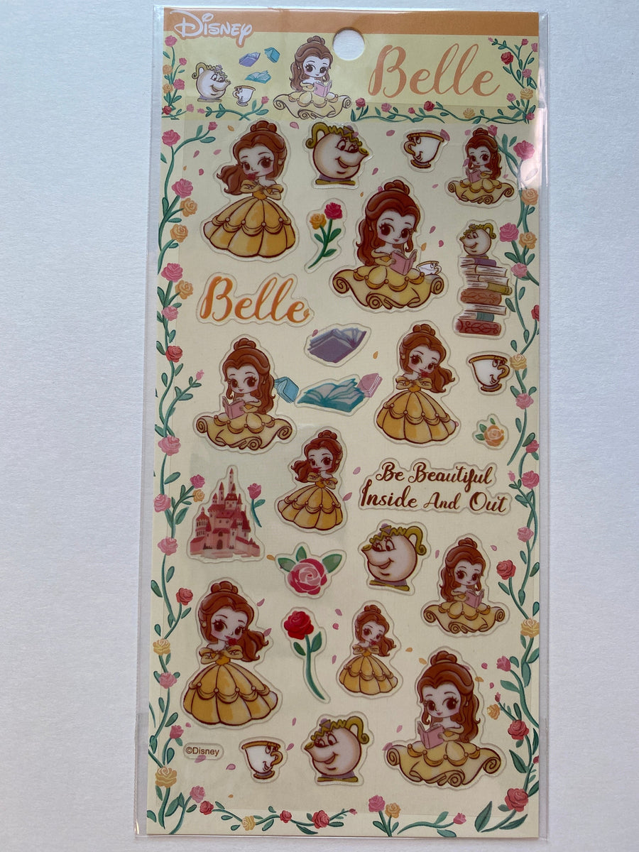 Disney Beauty And The Beast Belle Sticker Sheet – kawaiipaperdream