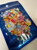 Loose 65Pc Kawaii Sticker Flake Grab Bag - Themed - Vintage/Contemporary - Fairy Tale