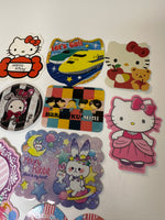 Loose 10Pc Kawaii Sticker Flake Grab Bag - Themed - Vintage/Contemporary - Jumbo Stickers