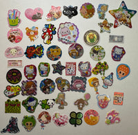 Loose 50Pc Kawaii VINTAGE Sticker Flake Grab Bag