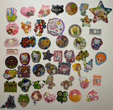 Loose 50Pc Kawaii VINTAGE Sticker Flake Grab Bag