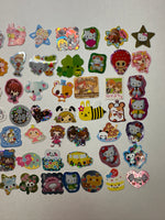 Loose 50Pc Kawaii VINTAGE Sticker Flake Grab Bag