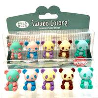 Iwako Colorz Panda Eraser Set