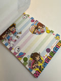 Kamio Vintage Miracle Girls Rare Lenticular Large Memo Pad