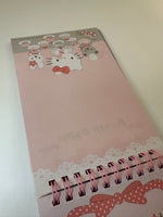 Sanrio 2008 Vintage Hello Kitty Rare Spiral Notebook