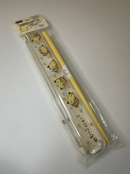 Sanrio 2001 Vintage Nemukko Nyago Rare Chopsticks W/ Case