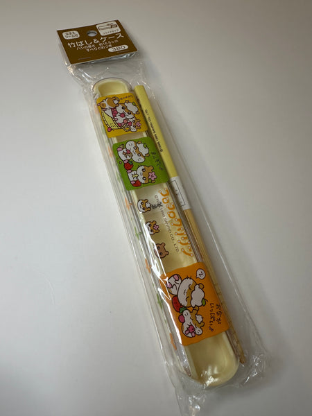 Sanrio 1999 Vintage Corocorokuririn Rare Chopsticks W/ Case