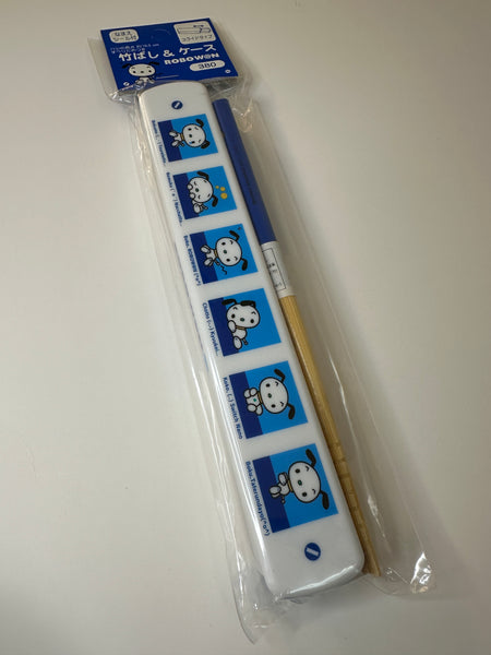 Sanrio 2000 Vintage Robow@n Rare Chopsticks W/ Case
