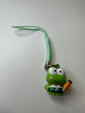 Sanrio 2001 Vintage Keroppi Rare Mini Charm Strap