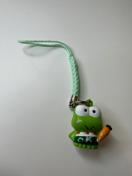 Sanrio 2001 Vintage Keroppi Rare Mini Charm Strap