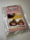 Q-Lia Vintage Sushi Rare Clipboard Memo Pad