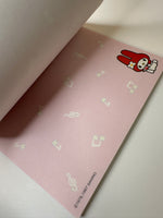 Sanrio 1998 Vintage My Melody Rare Medium Memo Pad