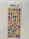 Iwako Frog Gel Sticker Sheet