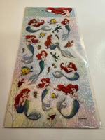 Disney 2021 Ariel The Little Mermaid Deadstock Sticker Sheet