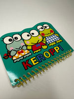 Sanrio 1997 Vintage Keroppi Rare Small Spiral Notebook