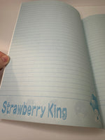 Sanrio 1998 Vintage Strawberry King Rare Large Notebook