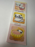 San-x 2000 Vintage Tarepanda Rare Long Memo Pad