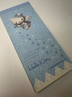 Sanrio 2000 Vintage Hello Kitty Blue Angel Rare Long Memo Pad