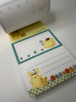 Sanrio 2000 Vintage Pompompurin Rare Long Memo Pad